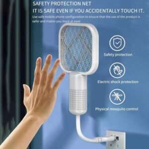 Electric Mini USB Mosquito Killer Racquet Lamp Wireless Night Bulb Effective Insect Catcher