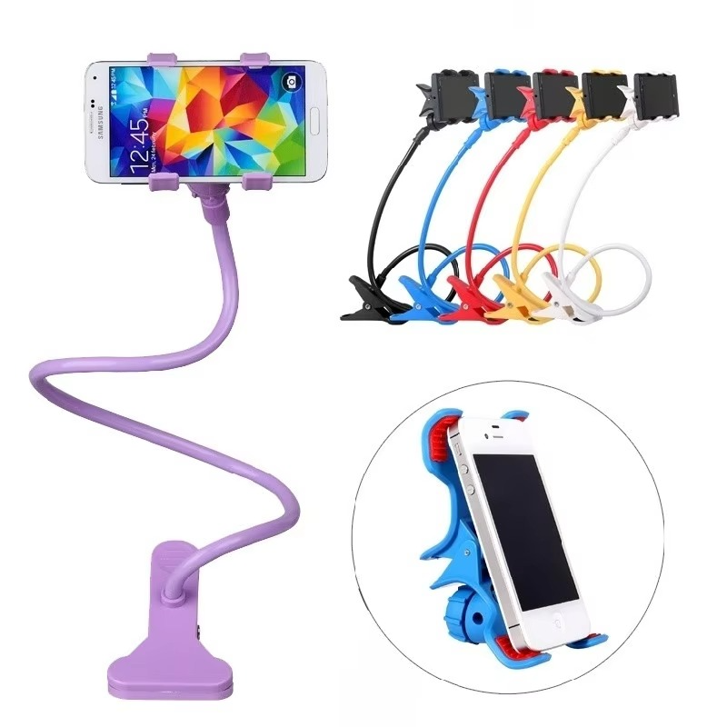 Flexible Snake Mobile Stand – Adjustable Lazy Phone Holder for Desk, Bed & Table | Random Color - Image 5