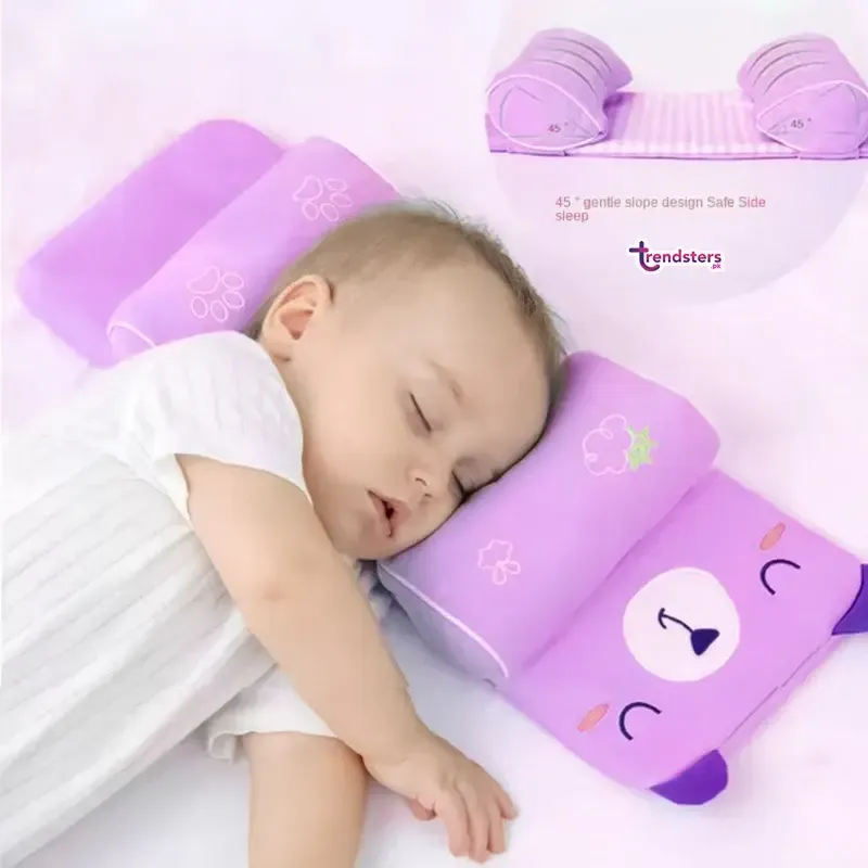 Adjustable Baby Sleeping Support Pillow Anti Roll Cushion And Neck Protection Infant Sleep Positioner | Random Colour - Image 4