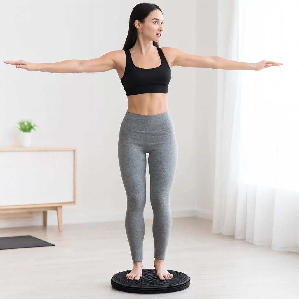 Black ABS Tummy Twister Slimming Fitness Plate - Image 2