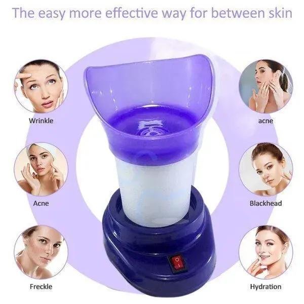 Blue Facial Steam Inhaler for Skin Hydration & Airway Clearing - Image 7