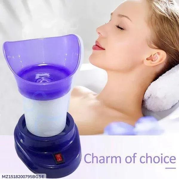 Blue Facial Steam Inhaler for Skin Hydration & Airway Clearing - Image 5