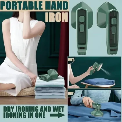 Portable Mini Ironer Green Dry Wet Ironing